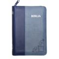 Biblie mica lux, coperta color doua nuante blu